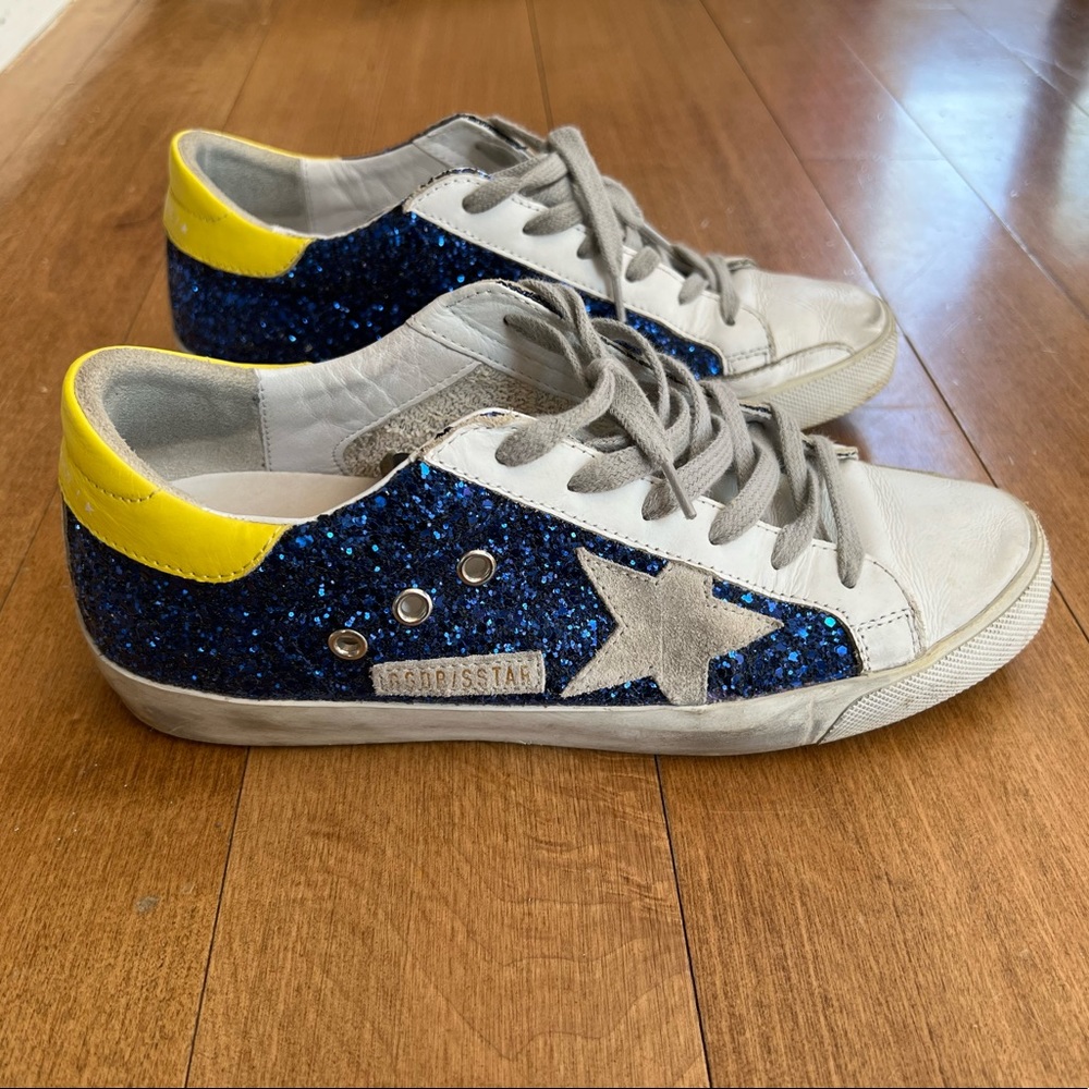 Golden Goose Lowtop size 39 - blue glitter